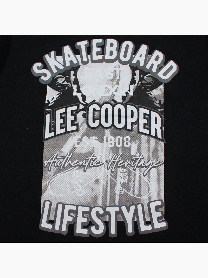 Lee Cooper - T-shirt korte mouwen  jongen Zwart - Kiabi