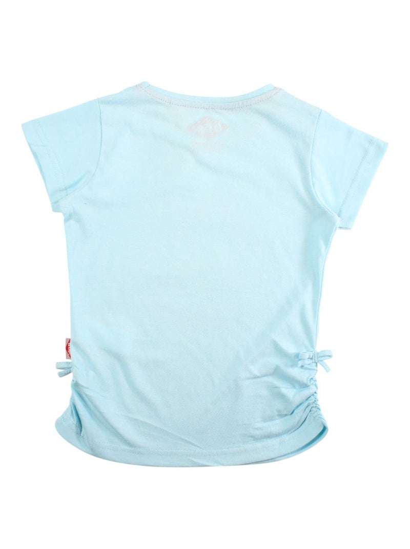 Lee Cooper - T-shirt korte mouwen meisje bedrukt Blauw - Kiabi