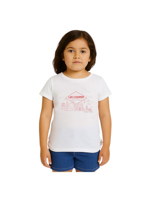 Lee Cooper - T-shirt korte mouwen meisje bedrukt - Kiabi