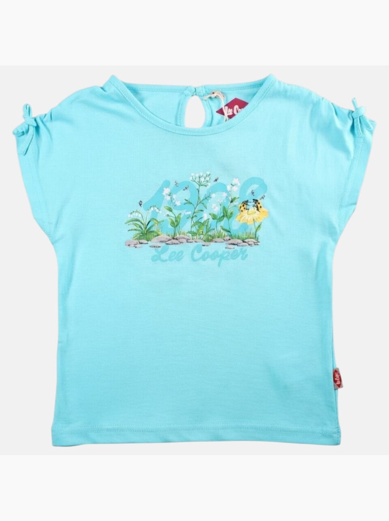 Lee Cooper - T-shirt korte mouwen  meisje Blauw - Kiabi