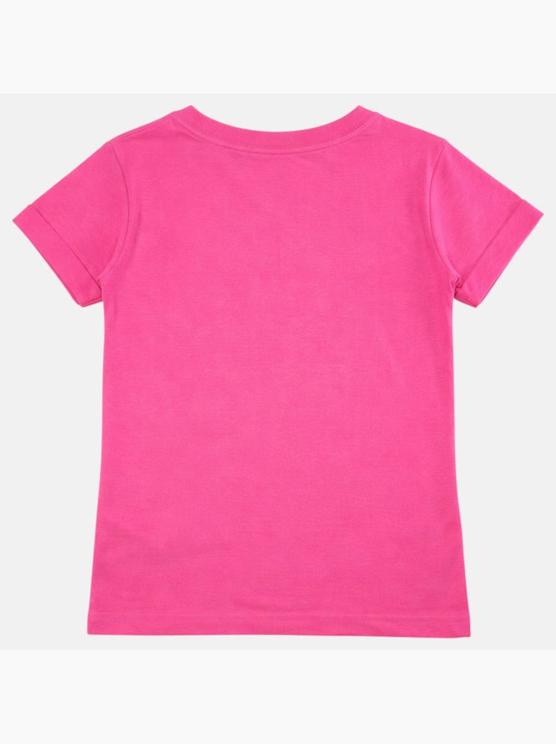 Lee Cooper - T-shirt korte mouwen  meisje Fuchsia roze - Kiabi