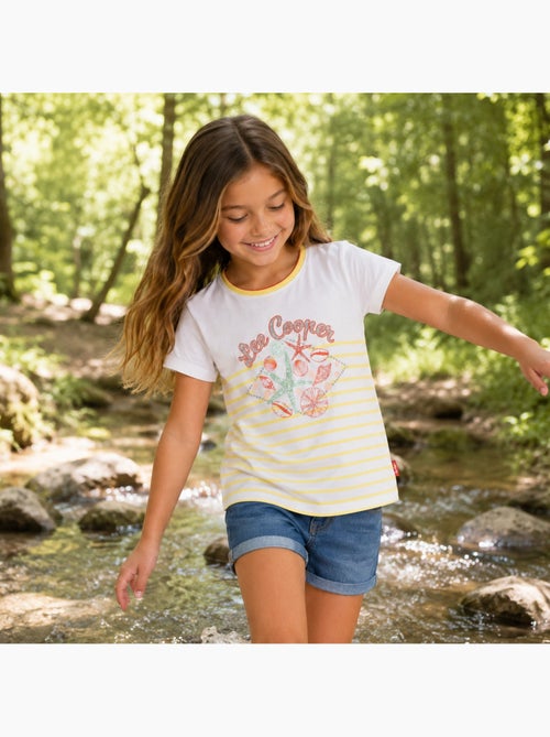 Lee Cooper - T-shirt korte mouwen meisje - Kiabi