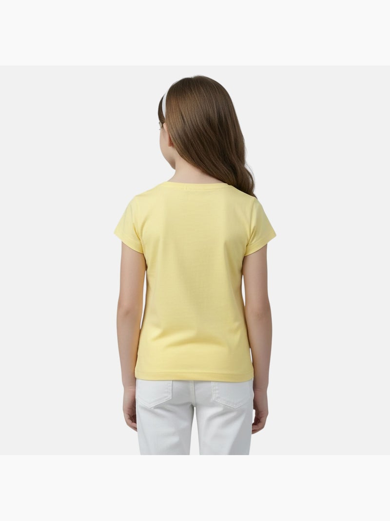 Lee Cooper - T-shirt korte mouwen  meisje Geel - Kiabi