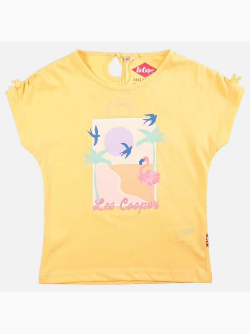 Lee Cooper - T-shirt korte mouwen  meisje Geel - Kiabi