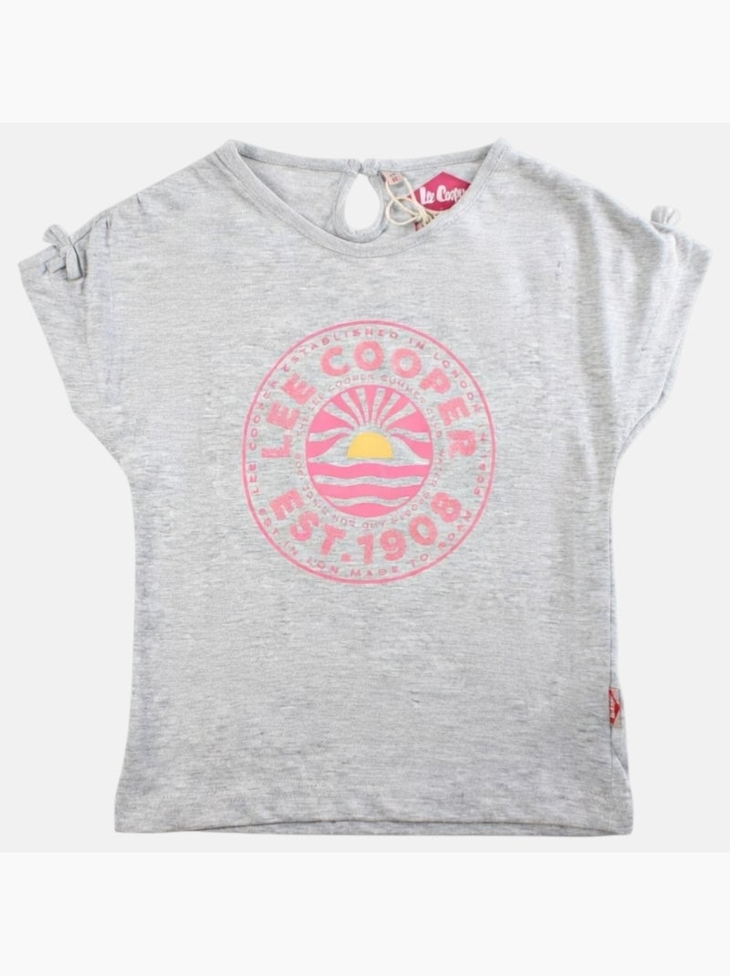 Lee Cooper - T-shirt korte mouwen  meisje Grijs - Kiabi