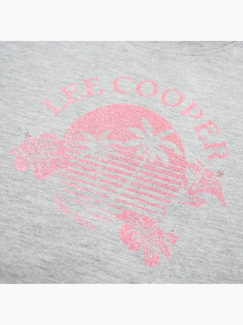 Lee Cooper - T-shirt korte mouwen  meisje Grijs - Kiabi
