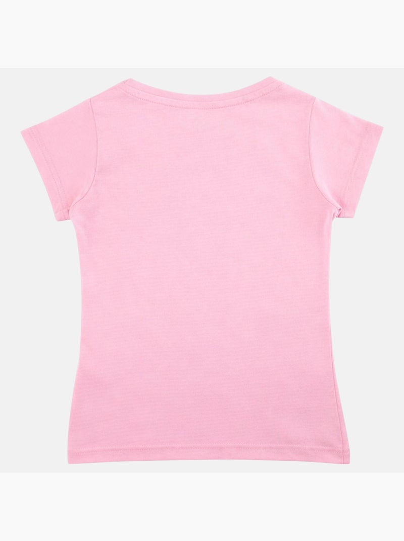 Lee Cooper - T-shirt korte mouwen  meisje Lichtroze - Kiabi