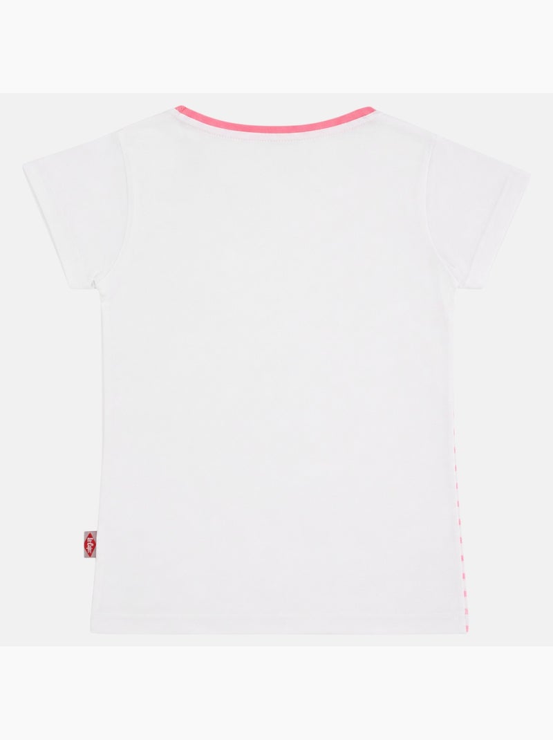 Lee Cooper - T-shirt korte mouwen meisje met patroon Roze - Kiabi