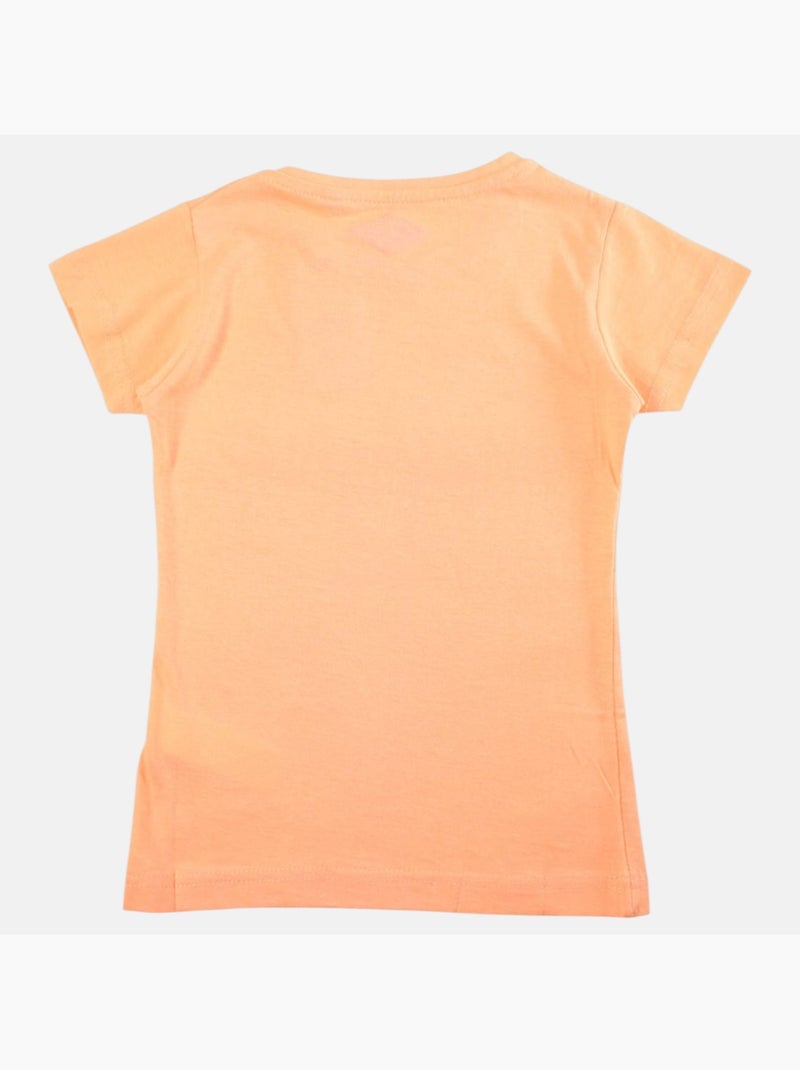 Lee Cooper - T-shirt korte mouwen  meisje Oranje - Kiabi