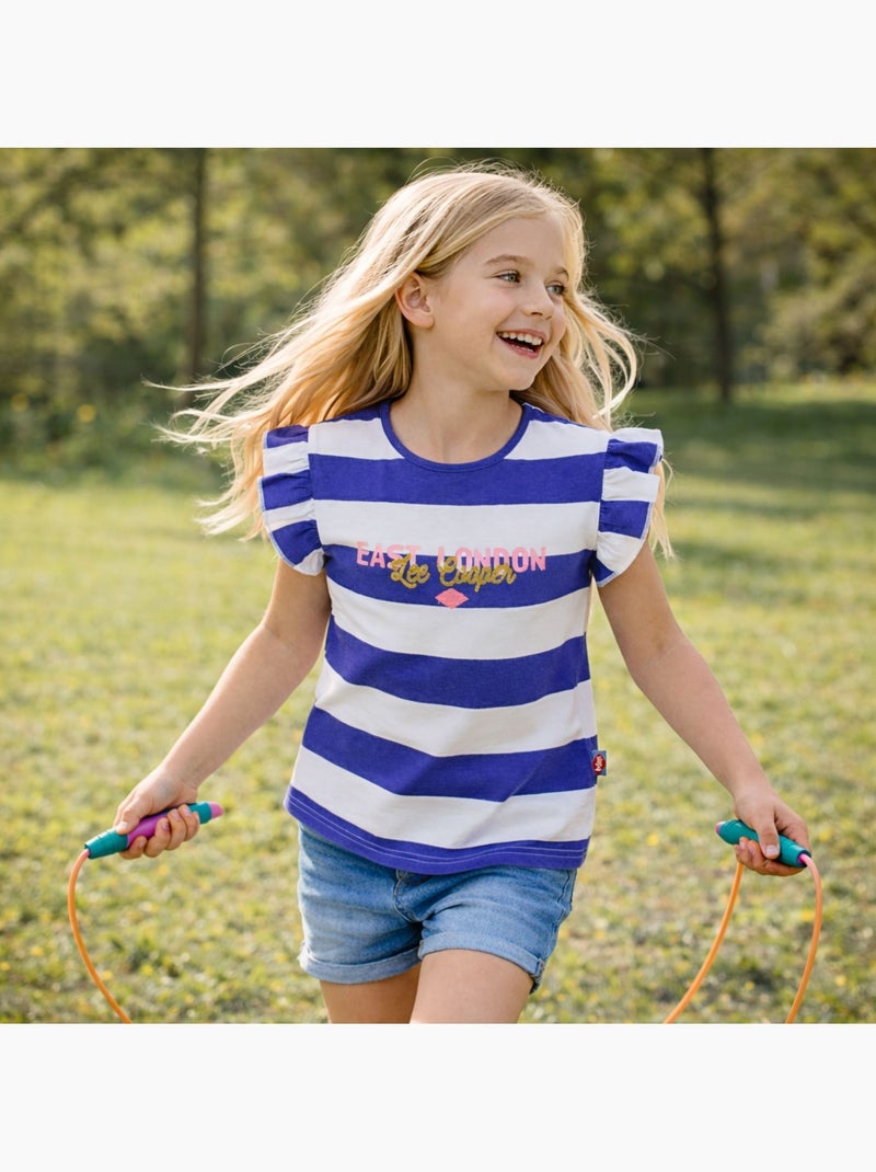 Lee Cooper - T-shirt korte mouwen  meisje Paars - Kiabi