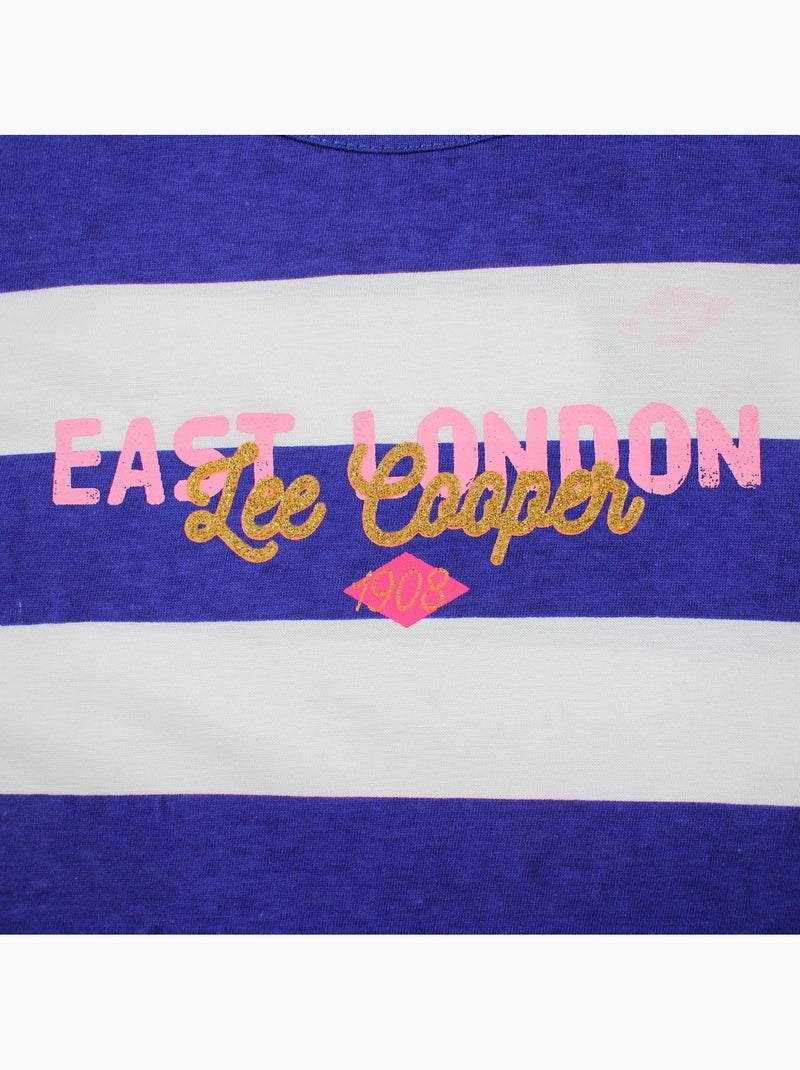 Lee Cooper - T-shirt korte mouwen  meisje Paars - Kiabi