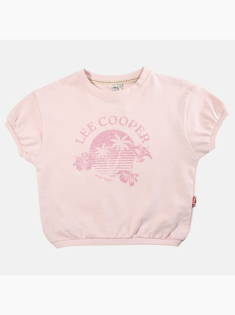 Lee Cooper - T-shirt korte mouwen  meisje Roze - Kiabi