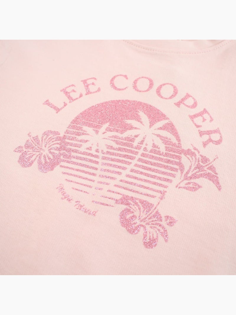 Lee Cooper - T-shirt korte mouwen  meisje Roze - Kiabi