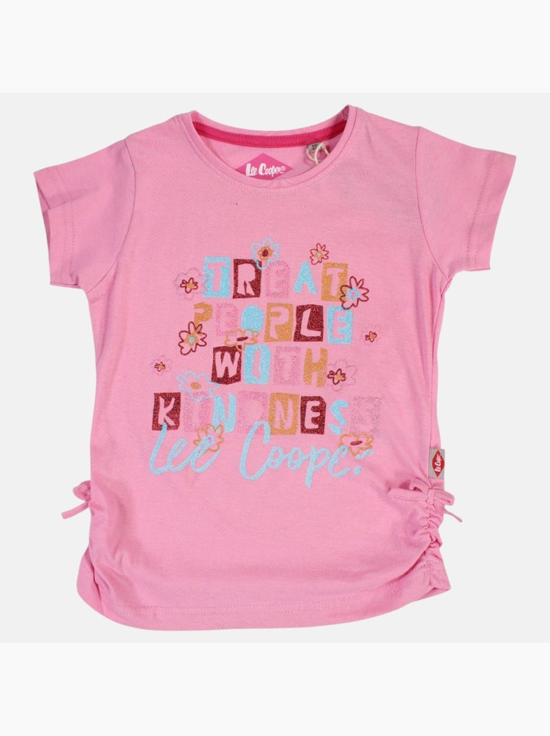Lee Cooper - T-shirt korte mouwen  meisje Roze - Kiabi