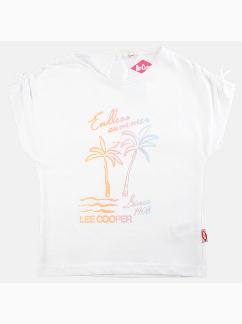 Lee Cooper - T-shirt korte mouwen  meisje Wit - Kiabi