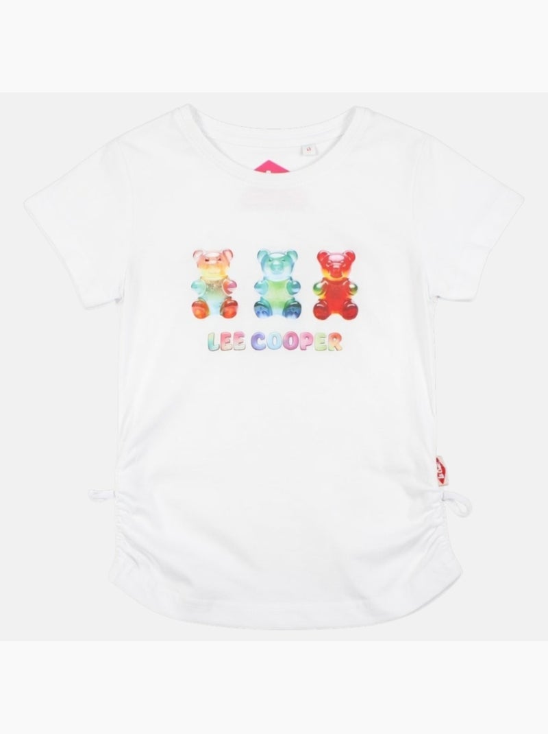 Lee Cooper - T-shirt korte mouwen  meisje Wit - Kiabi