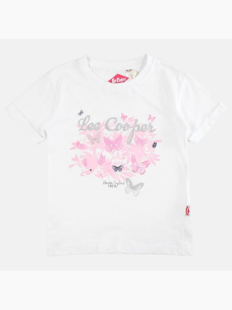 Lee Cooper - T-shirt korte mouwen  meisje Wit - Kiabi