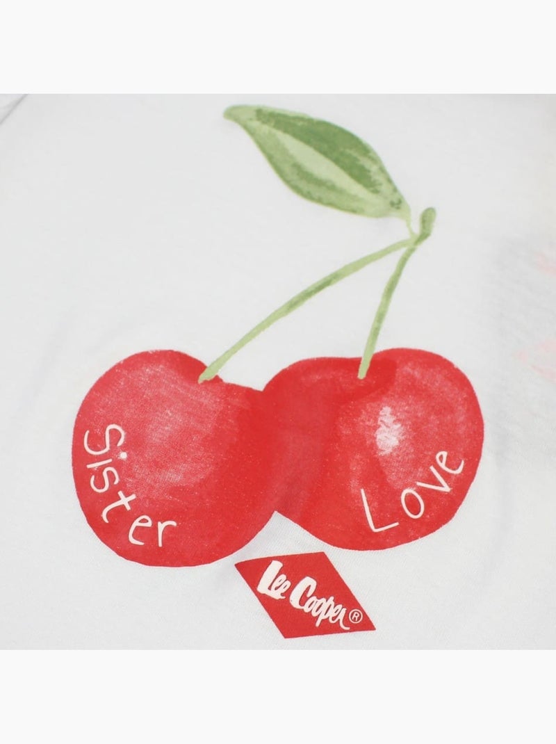 Lee Cooper - T-shirt korte mouwen  meisje Wit - Kiabi