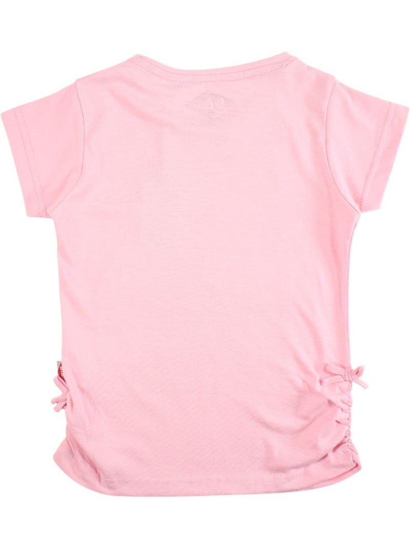 Lee Cooper - T-shirt manches courtes fille imprim? Rose clair - Kiabi