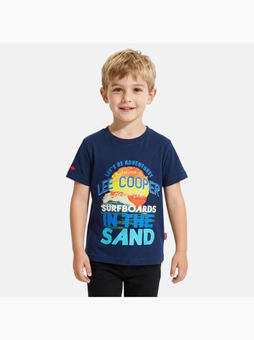 Lee Cooper - T-shirt manches courtes garçon avec dessin coloré - Kiabi