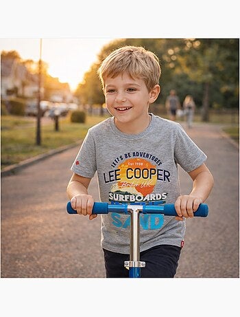 Lee Cooper - T-shirt manches courtes garçon avec dessin coloré