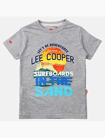 Lee Cooper - T-shirt manches courtes garçon avec dessin coloré