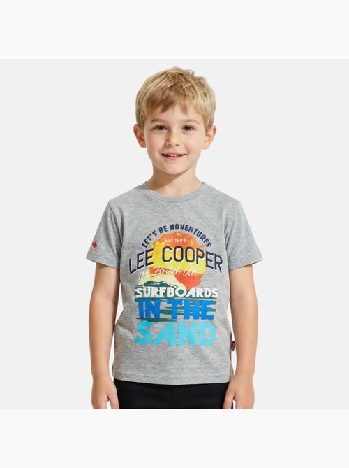 Lee Cooper - T-shirt manches courtes garçon avec dessin coloré - Kiabi