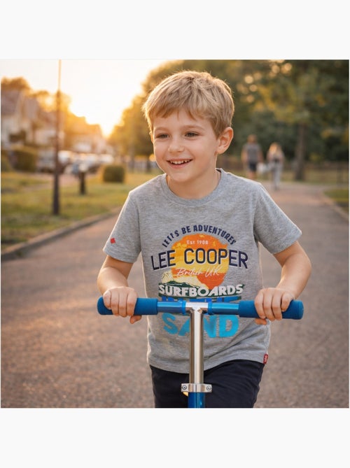 Lee Cooper - T-shirt manches courtes garçon avec dessin coloré - Kiabi