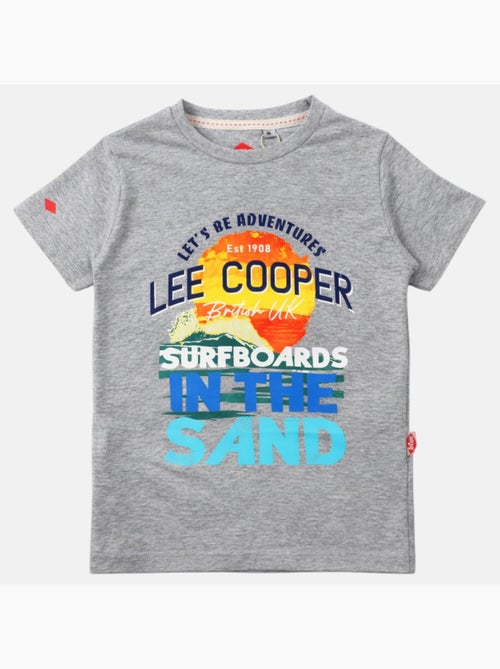 Lee Cooper - T-shirt manches courtes garçon avec dessin coloré - Kiabi