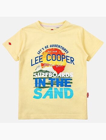 Lee Cooper - T-shirt manches courtes garçon avec dessin coloré