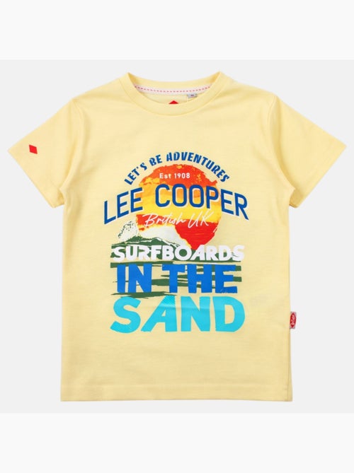 Lee Cooper - T-shirt manches courtes garçon avec dessin coloré - Kiabi