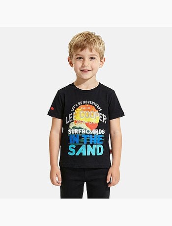 Lee Cooper - T-shirt manches courtes garçon avec dessin coloré