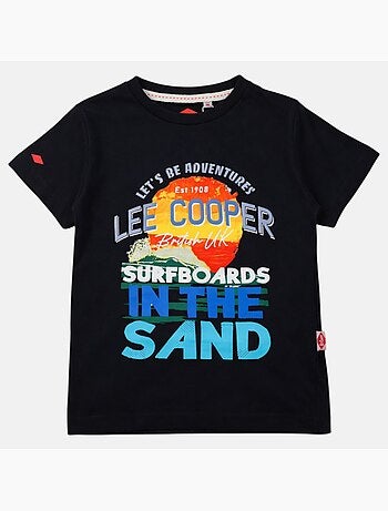Lee Cooper - T-shirt manches courtes garçon avec dessin coloré