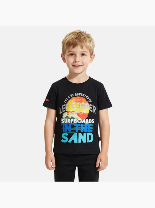 Lee Cooper - T-shirt manches courtes garçon avec dessin coloré - Kiabi