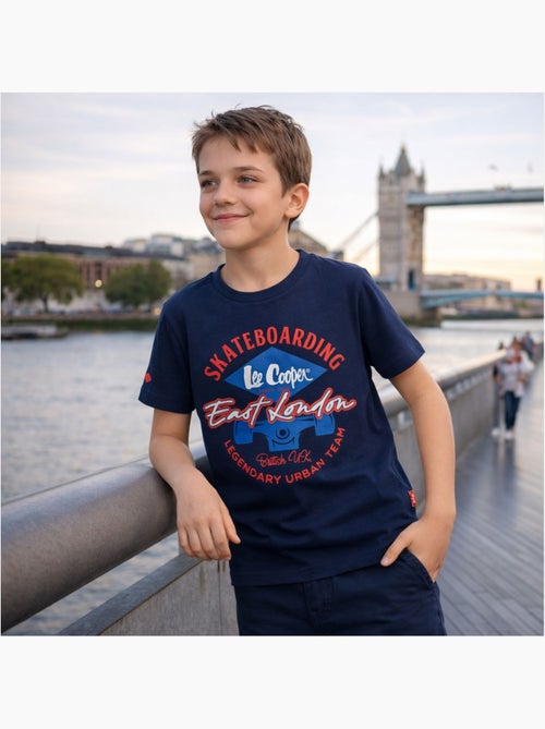 Lee Cooper - T-shirt manches courtes garçon avec imprimé - Kiabi