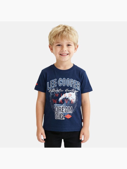 Lee Cooper - T-shirt manches courtes garçon avec imprimé - Kiabi