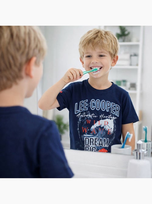 Lee Cooper - T-shirt manches courtes garçon avec imprimé - Kiabi