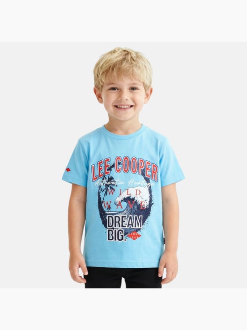 Lee Cooper - T-shirt manches courtes garçon avec imprimé - Kiabi