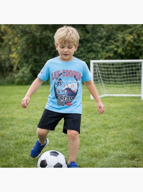 Lee Cooper - T-shirt manches courtes garçon avec imprimé - Kiabi