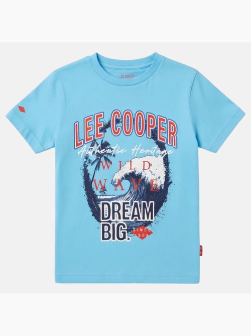 Lee Cooper - T-shirt manches courtes garçon avec imprimé - Kiabi