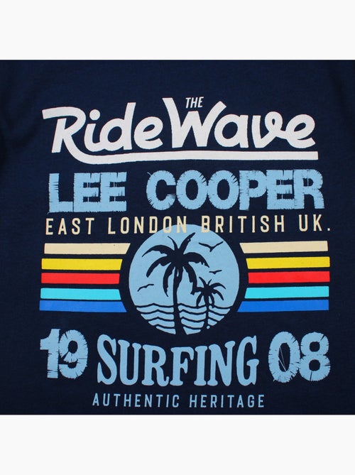 Lee Cooper - T-shirt manches courtes garçon avec imprime colore - Kiabi