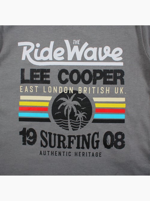 Lee Cooper - T-shirt manches courtes garçon avec imprime colore - Kiabi
