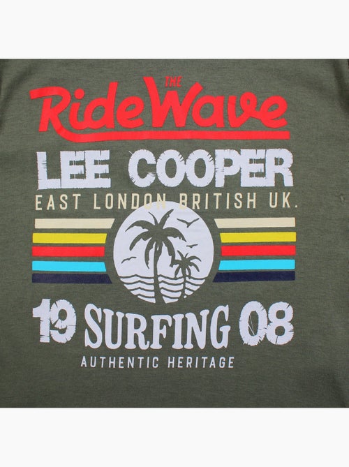Lee Cooper - T-shirt manches courtes garçon avec imprime colore - Kiabi