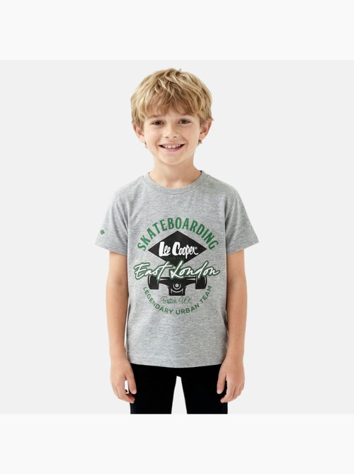 Lee Cooper - T-shirt manches courtes garçon avec imprimé - Kiabi