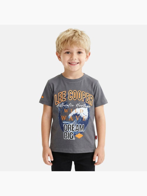 Lee Cooper - T-shirt manches courtes garçon avec imprimé - Kiabi