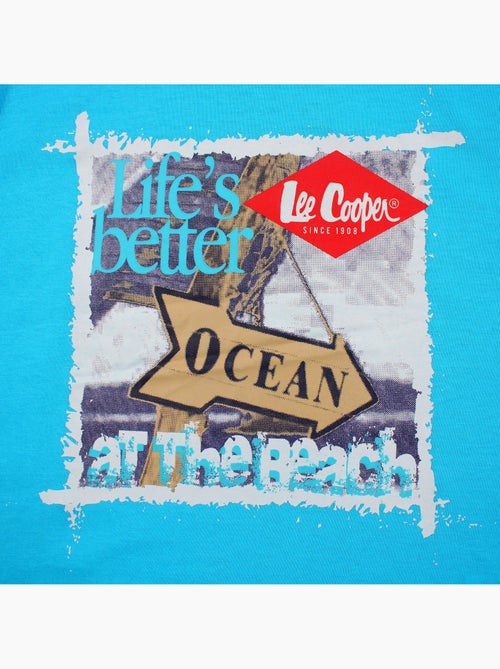Lee Cooper - T-shirt manches courtes garçon avec imprime ocean - Kiabi