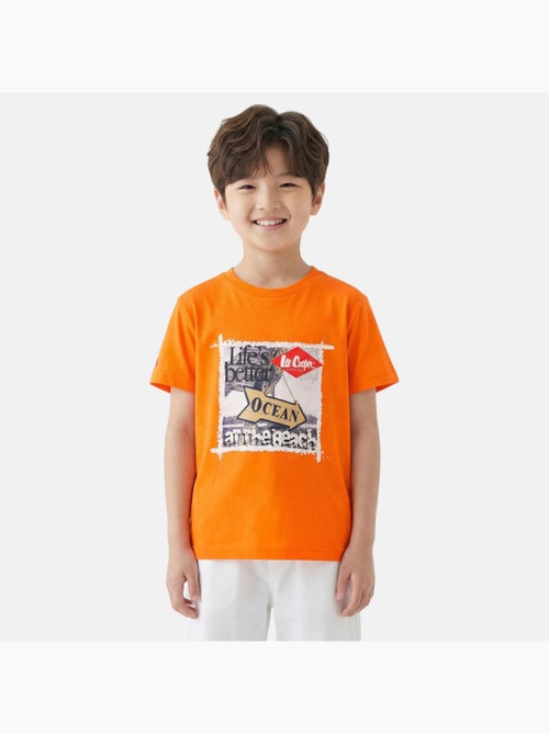 Lee Cooper - T-shirt manches courtes garçon avec imprime ocean - Kiabi