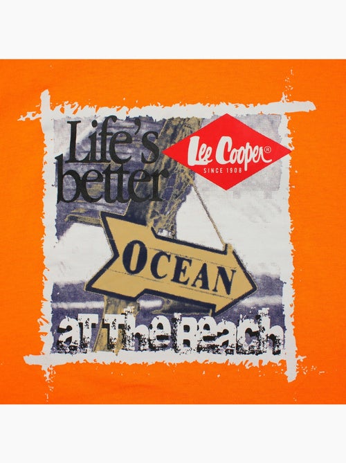 Lee Cooper - T-shirt manches courtes garçon avec imprime ocean - Kiabi