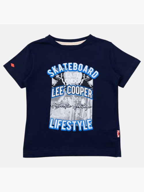 Lee Cooper - T-shirt manches courtes garçon avec imprime skateboard - Kiabi