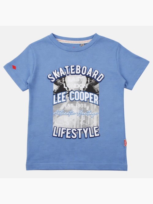 Lee Cooper - T-shirt manches courtes garçon avec imprime skateboard - Kiabi